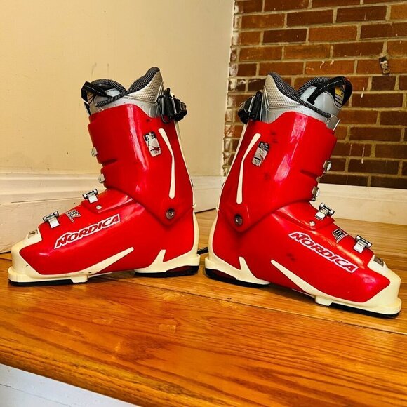 Men\'s Nordica Speedmachine 8 Red & Cream Size 280-285 Mondopoint 325mm main image 13